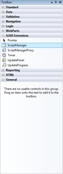 Visual Studio .NET Toolbox